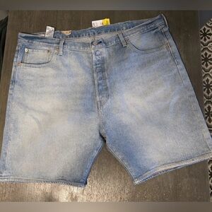 Levi's Men's Premium 501 Jean Shorts With Button Fly Size 46 "irregular" stamped